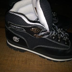 Women's black Timberland boots